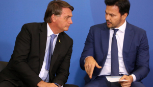 O Presidente Jair Bolsonaro e o Ministro Fábio Faria
