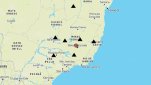 tremor de terra em sete lagoas