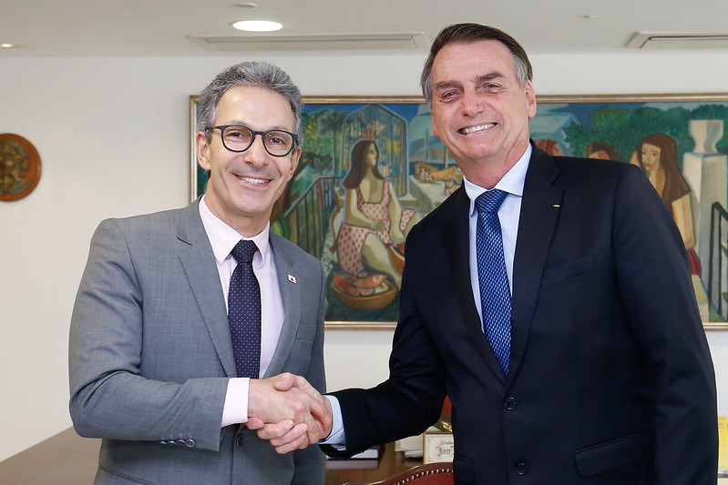 Presidente da República, Jair Bolsonaro e Romeu Zema, Governador do Estado de Minas Gerais