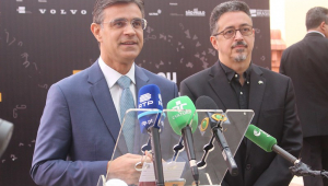 Governador Rodrigo Garcia participa do lançamento da Instalação Saramago no Museu da Língua Portuguesa