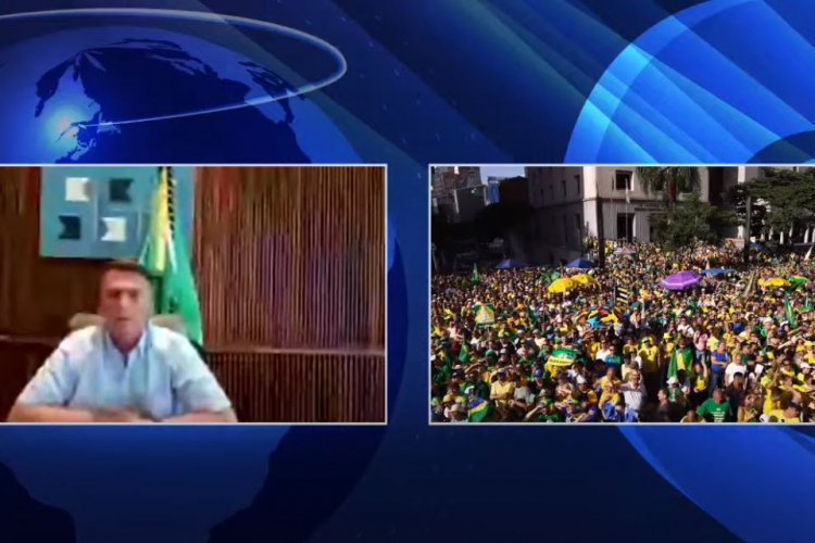 Discurso por vídeo de Bolsonaro