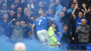 Comemoração de gol do Everton