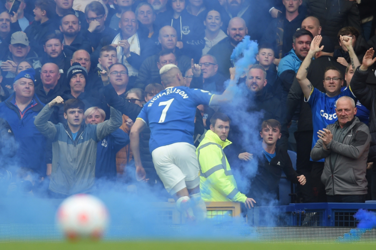 Comemoração de gol do Everton