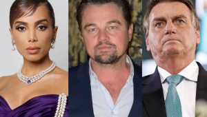 Anitta expõe conversa que teve com Leonardo DiCaprio sobre o Brasil, e Bolsonaro rebate