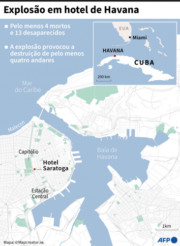 Explosion at hotel in cuba