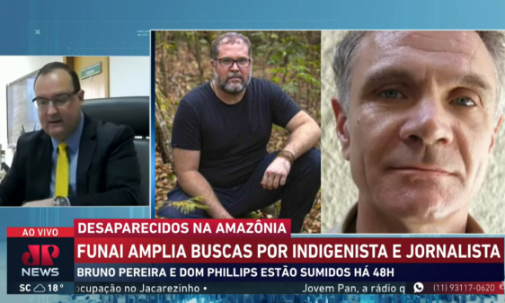 Presidente da Funai diz que sumiço no Amazonas é 'evento infeliz' e critica 'exploração midiática'