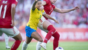 A seleção brasileira feminina foi derrotada pela Dinamarca no penúltimo amistoso antes da Copa América
