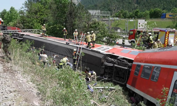 acidente de trem na alemanha