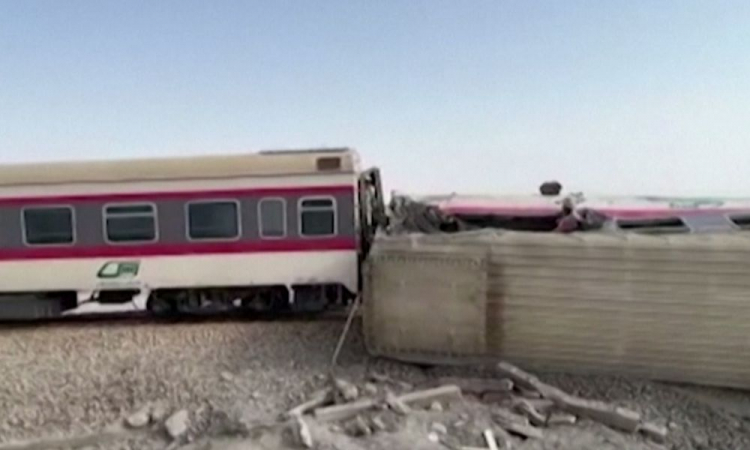 acidente de trem no Irã