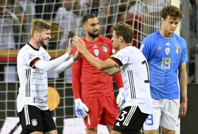 A Alemanha fez 5 a 2 na Itália, em jogo válido pela quarta rodada da Liga das Nações