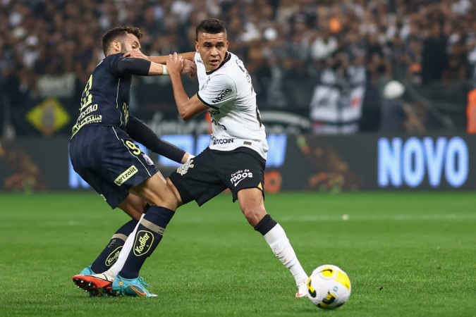 Victor Cantillo durante partida do Corinthians no Campeonato Brasileiro