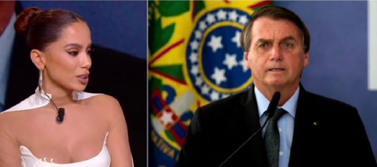 Anitta criticou Bolsonaro durante entrevista à TV francesa