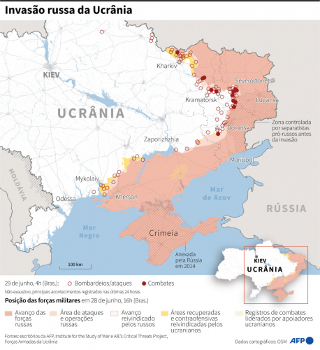 invasão da Rússia na Ucrânia