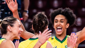 A seleção brasileira feminina de vôlei está na fase final da Liga das Nações