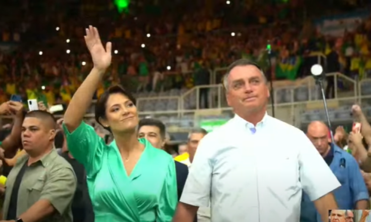 Michelle e Bolsonaro