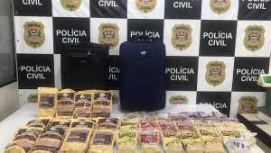 Cocaína colorida apreendida pela polícia de SP
