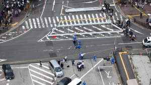 Polícia isola área onde ex-primeiro-ministro do Japão Shinzo Abe foi baleado
