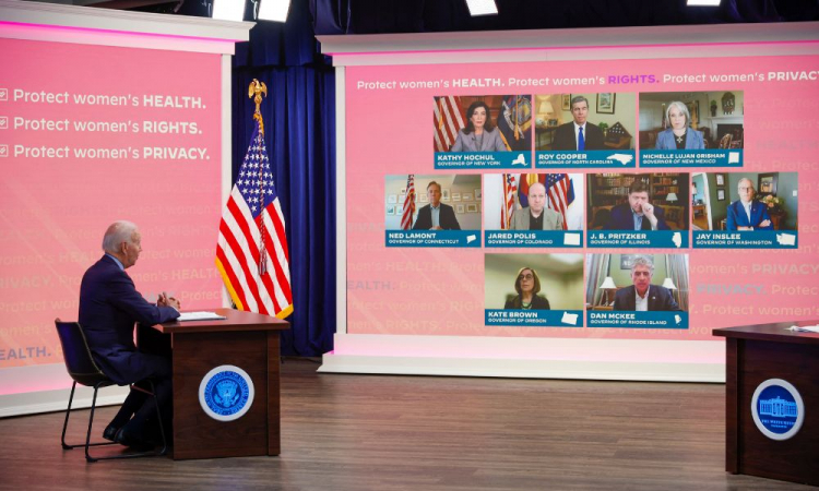 Biden discutindo questões de saúde