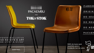 Cadeiras numeradas do Pacaembu à venda no site da loja Tok&Stok
