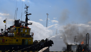 Mísseis não teria atingido a área onde grãos estão armazenados no porto de Odessa