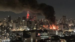 Incêndio no centro de São Paulo
