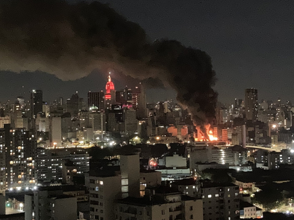Incêndio no centro de São Paulo
