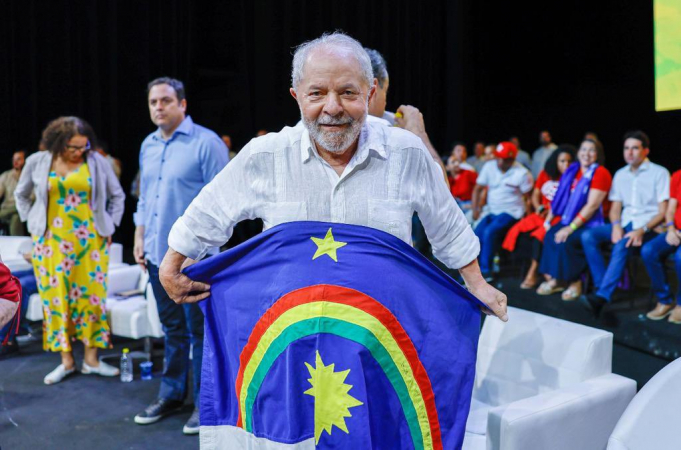 Lula em evento em Pernambuco
