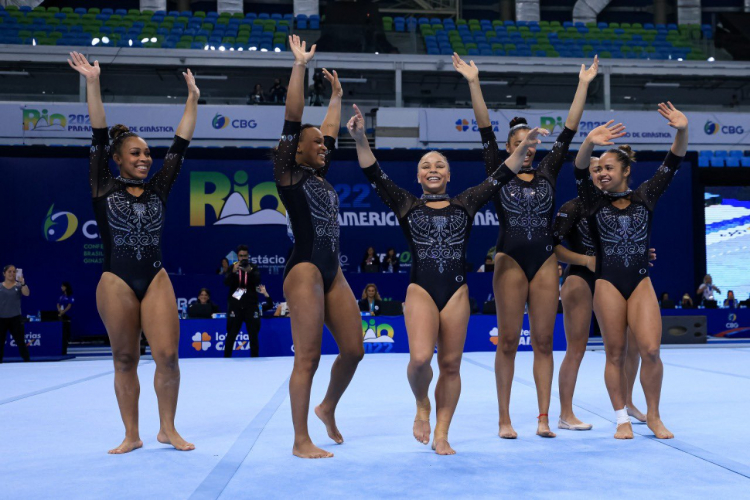 Brasil supera Estados Unidos na ginástica artística pela 1ª vez e conquista ouro no Pan-Americano 21 ginastica
