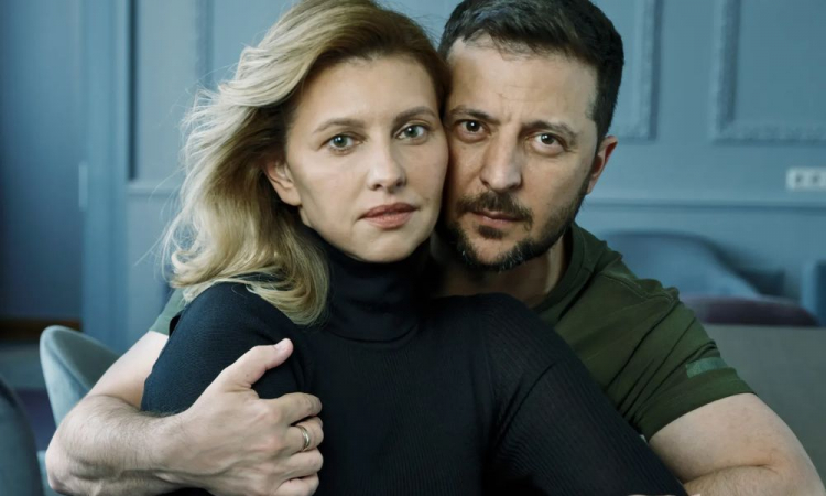 zelensky e esposa