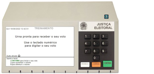 TSE disponibiliza simulador de votação para eleitor treinar voto na urna