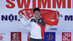 Nadador Joseph Schooling, de Cingapura, foi punido após admitir uso de maconha