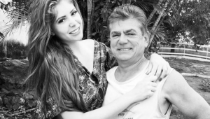 Amanda Gontijo e o pai
