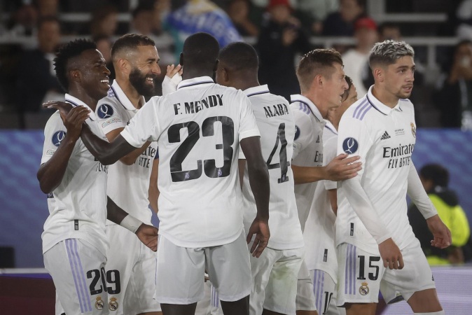 Real Madrid ganhou a Supercopa da Europa 2022 diante do Eintracht Frankfurt