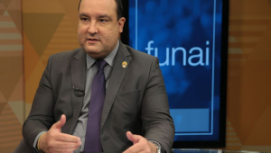 Marcelo Xavier, presidente da Funai, durante entrevista
