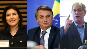 Simone Tebet, Jair Bolsonaro e Ciro Gomes