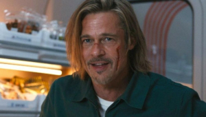 Cena de filme com Brad Pitt