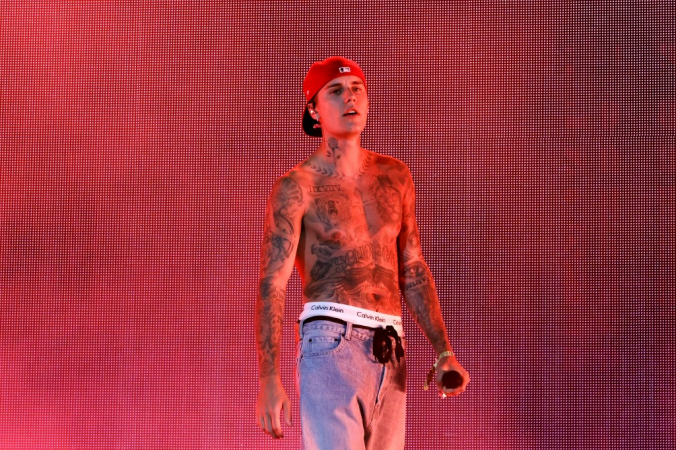 Justin Bieber em apresentação no Coachella, em abril deste ano