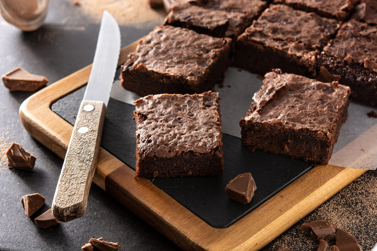 Brownie de chocolate vegano 