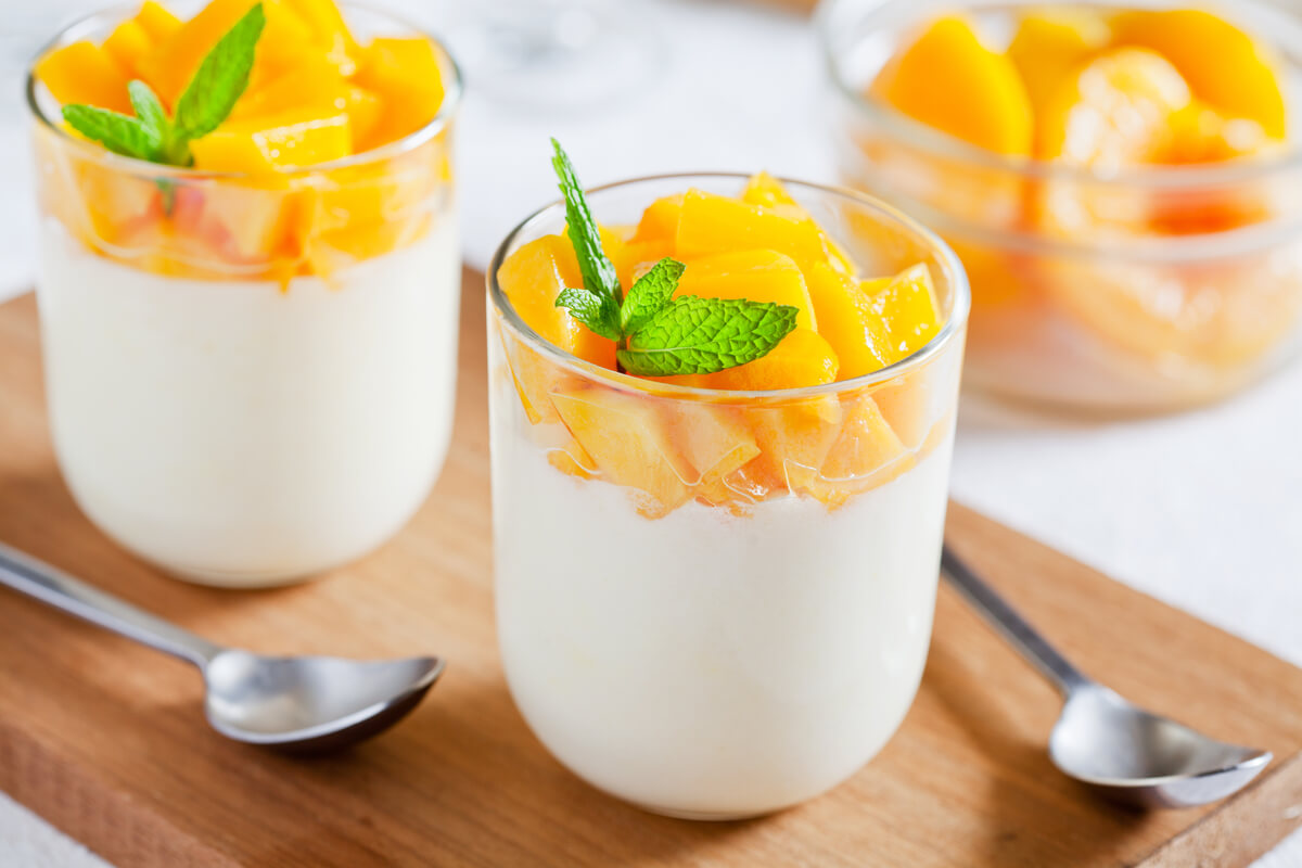 Panna Cotta de pêssego 