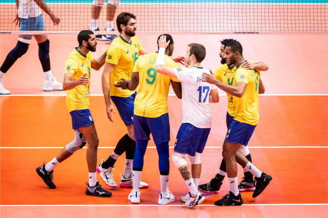 Brasil vence a Argentina nas quartas de final do Mundial de Vôlei Masculino