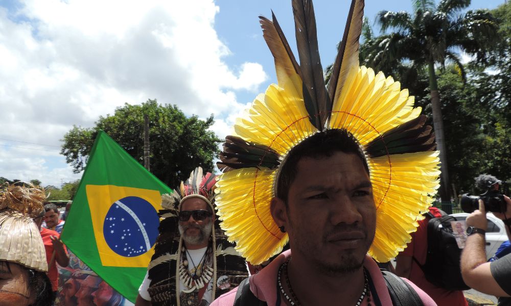 Indígenas vão às ruas celebrar bicentenário do Brasil