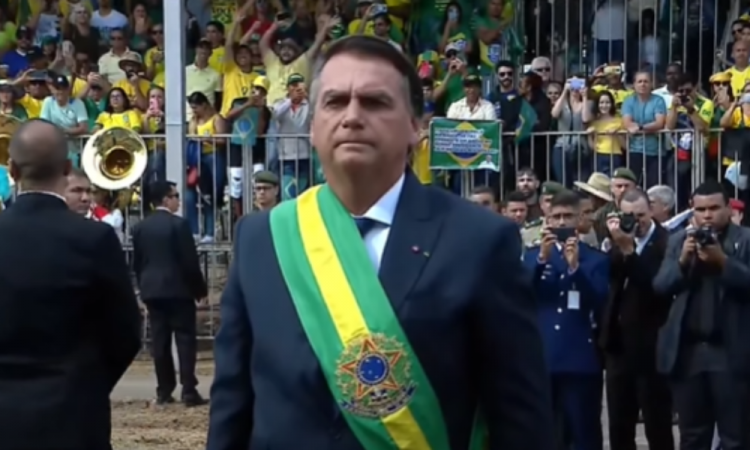 Presidente Jair Bolsonaro no 7 de setembro em Brasília