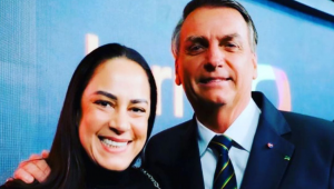 Silvia Abravanel com Jair Bolsonaro