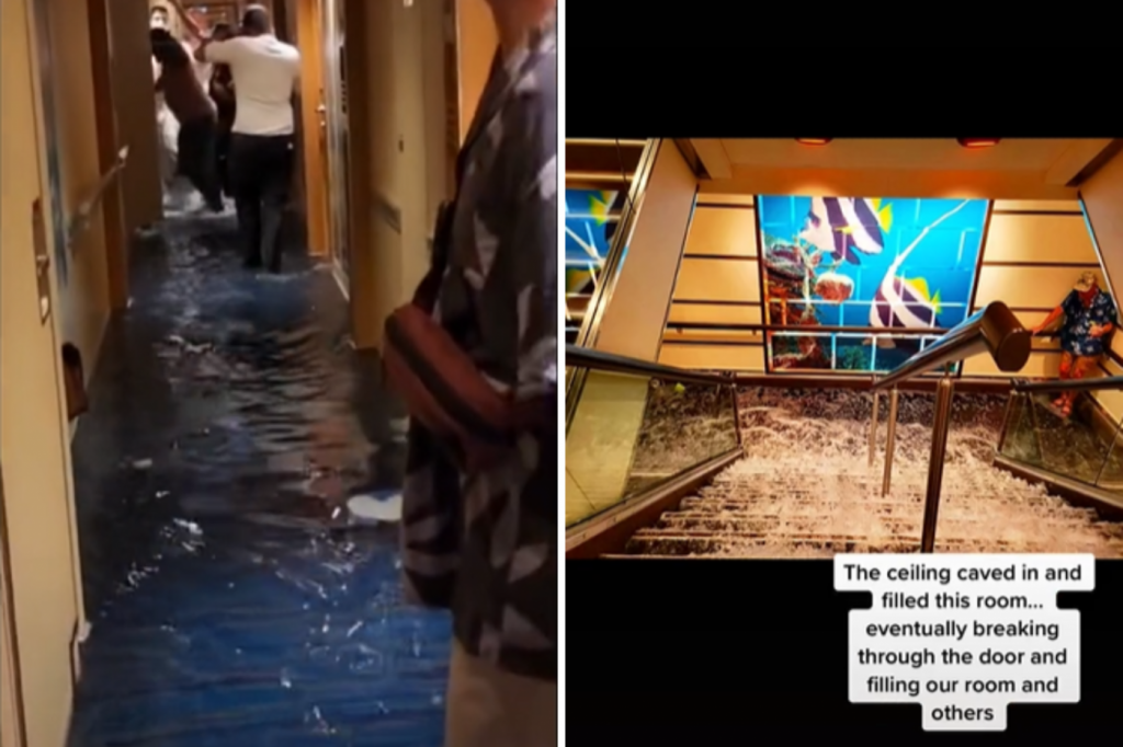 Navio de cruzeiro ‘inunda’ como o Titanic e causa pânico em passageiros; assista