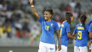 Geyse marcou na vitória da seleção brasileira contra a África do Sul