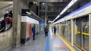 Estação do metrô em São Paulo