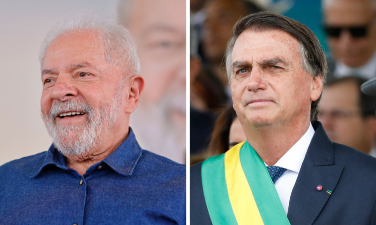 Montagem Lula Jair Bolsonaro