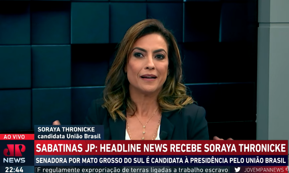 Confira como foi a entrevista de Soraya Thronicke ao Headline News