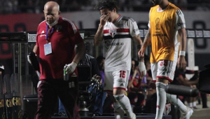 Gabriel Neves sofreu uma lesão ligamentar no joelho direito e deve desfalcar o São Paulo