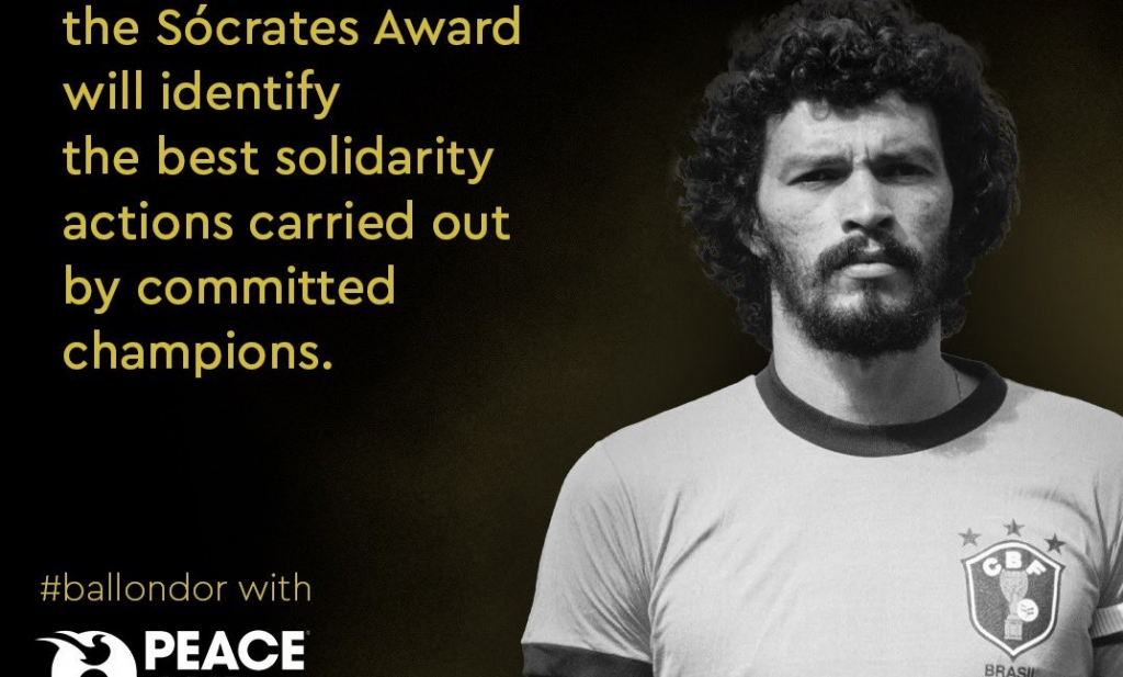 Bola de Ouro terá prêmio com o nome de Sócrates, ídolo do Corinthians e da seleção brasileira